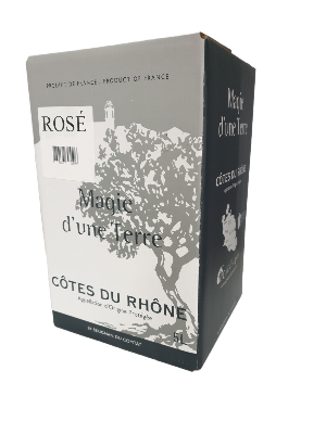 Bag-In-Box 5 litres - AOP Côtes du Rhône Rosé - Magie d'Une Terre