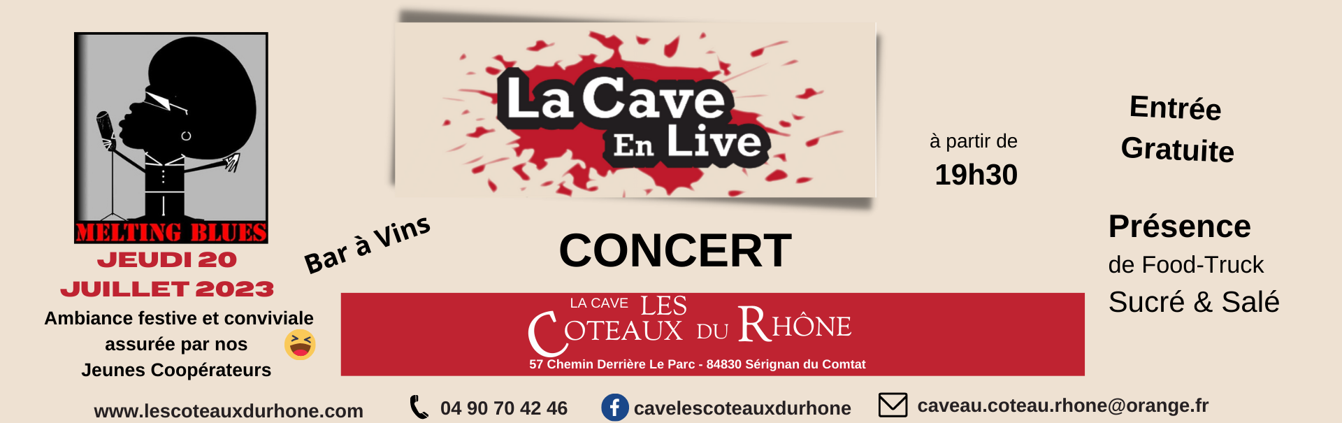 CAVE EN LIVE - concert gratuit - MELTING BLUES