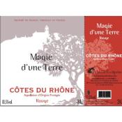 Bag-In-Box 3 litres  AOP Côtes du Rhône Rouge - Magie d'Une Terre 