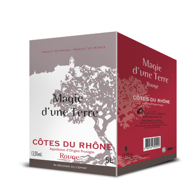 Bag-In-Box 10 litres - AOP Côtes du Rhône Rouge- Magie d'Une Terre