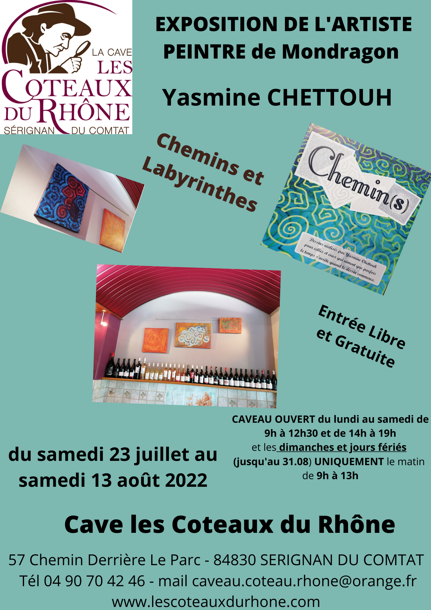 EXPOSITION DE PEINTURE Yasmine CHETTOUH 