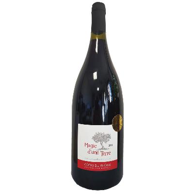 AOP Côtes du Rhône Rouge - Magie d'Une Terre 2020 Magnum (1.5 litres)- Médaille d'Argent au Concours des Vins d'Orange 2021